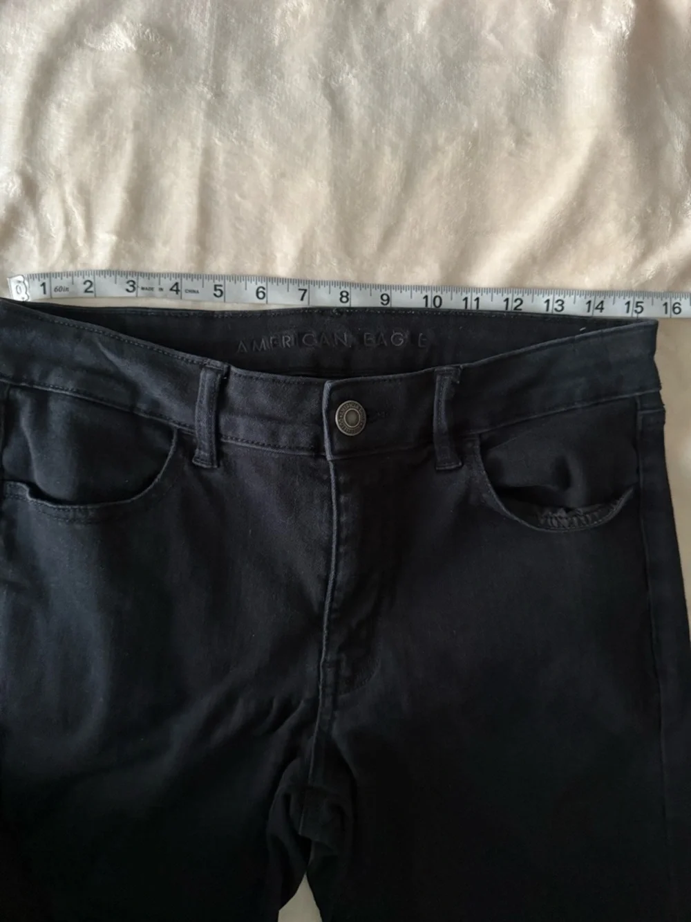 American Eagle 12S Black Jeggings - Picture 5 of 8